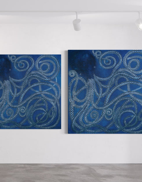 Kracken | Framed Giclee Print on Canvas